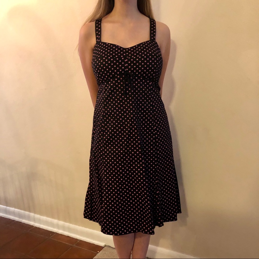 Beautiful strapped polka dot dress